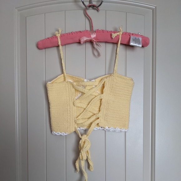 Handmade crochet corset top - Picture 2 of 5